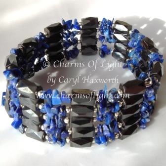 Lapis Lazuli Magnetic Wrap Necklace